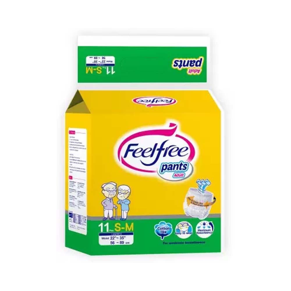 Feel Free Thin-Pants Adult Diaper S-M 11PCS