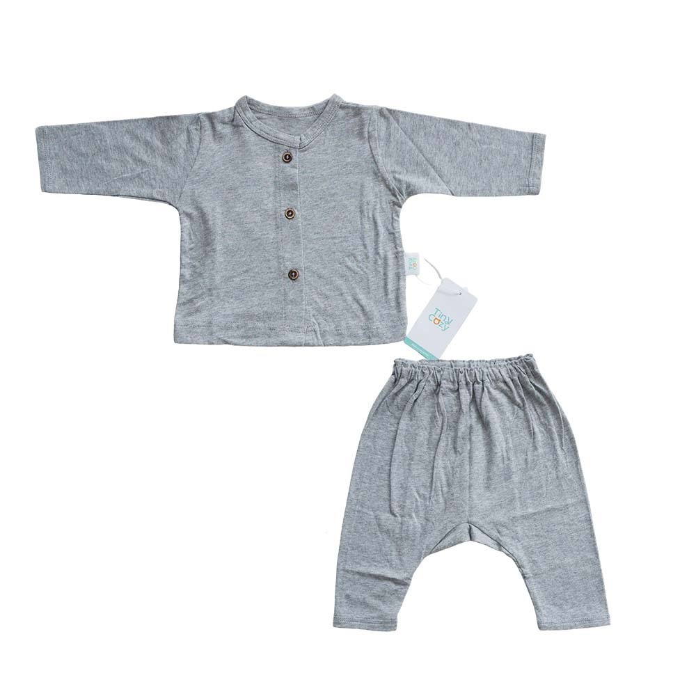 TC1026M Tiny Cozy Baby Comfy Set Dark Grey