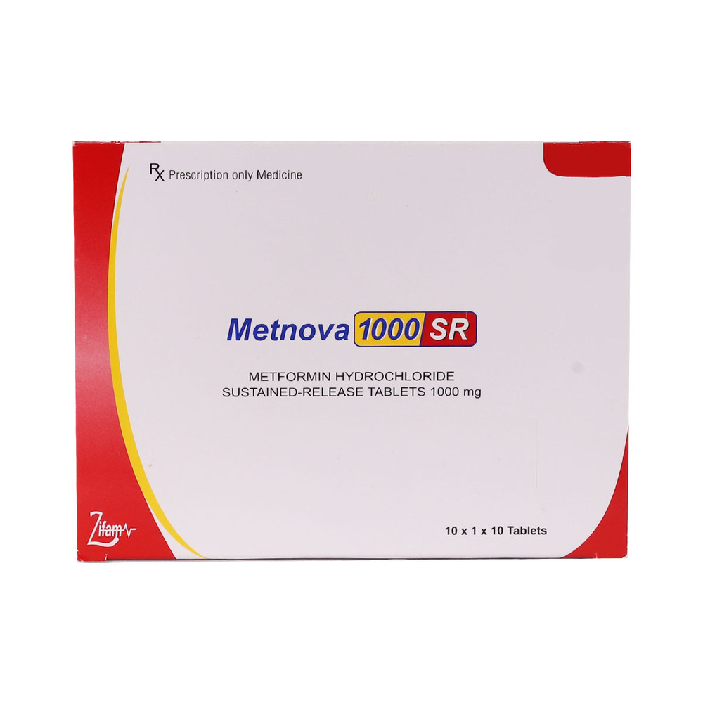 Metnova 1000Sr Metformin 10Tablets