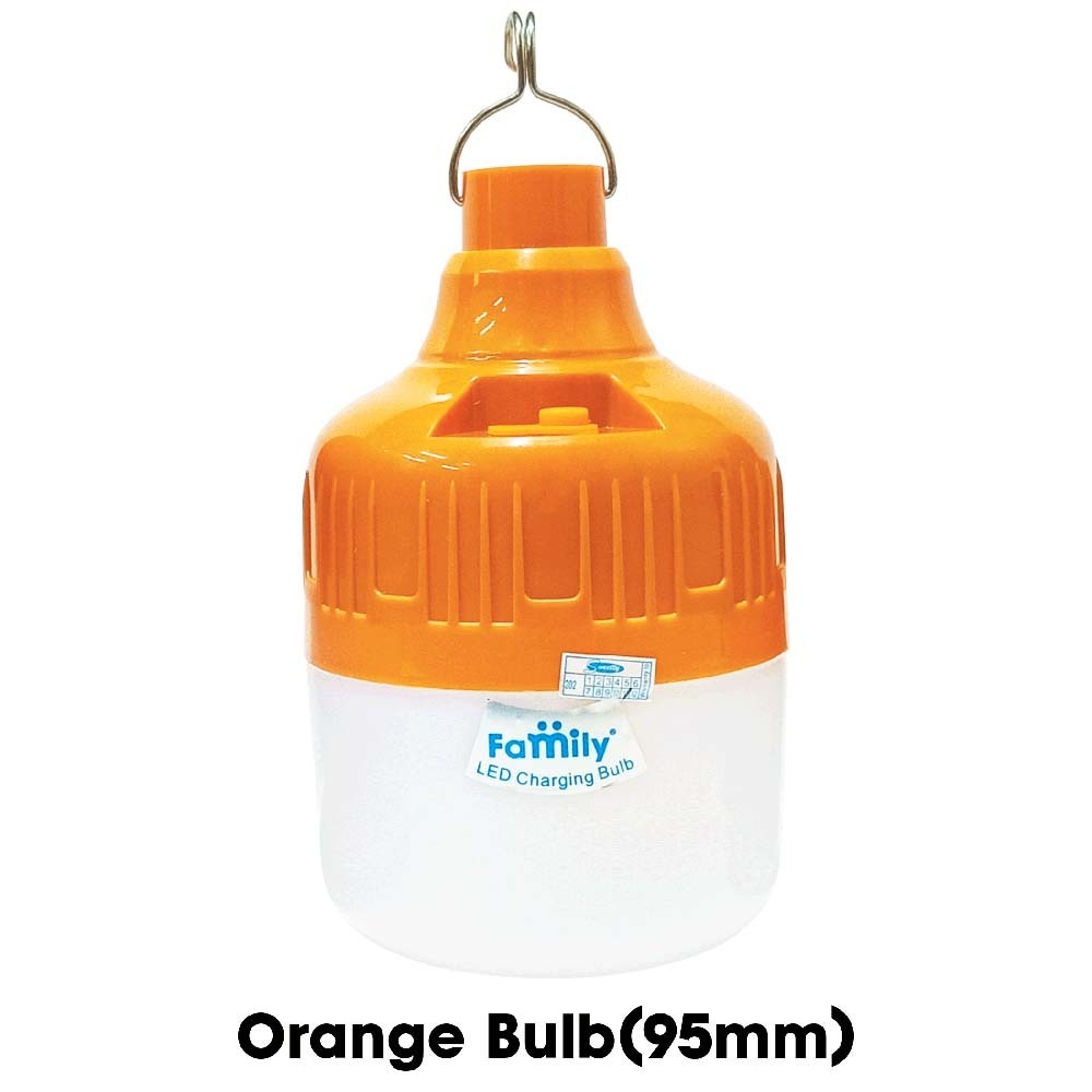 Family Orange LED Charging Bulb 60W (95mm)