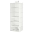 Ikea Stuk Storage With 7 Compartments, White/Grey, 30X30X90 CM003.708.69