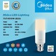 Midea LED Bulb (T Series) MDLTUT4510W (B22) ,3000K