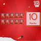 Toe Toe Potato Chips Original Chili Flavored Red (10 pcs in a pack)