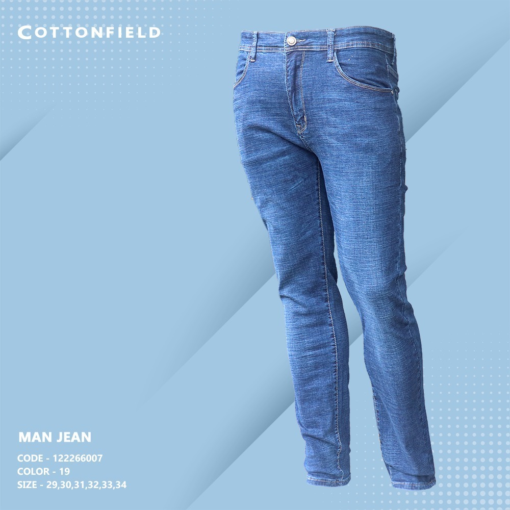 Cottonfield Men Long Jean Pants C19 (Size-34)