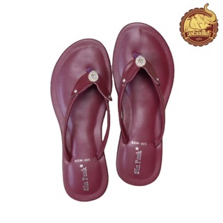 Sin Pauk Women Leather Slipper (Design-3,No-36) SGW-005