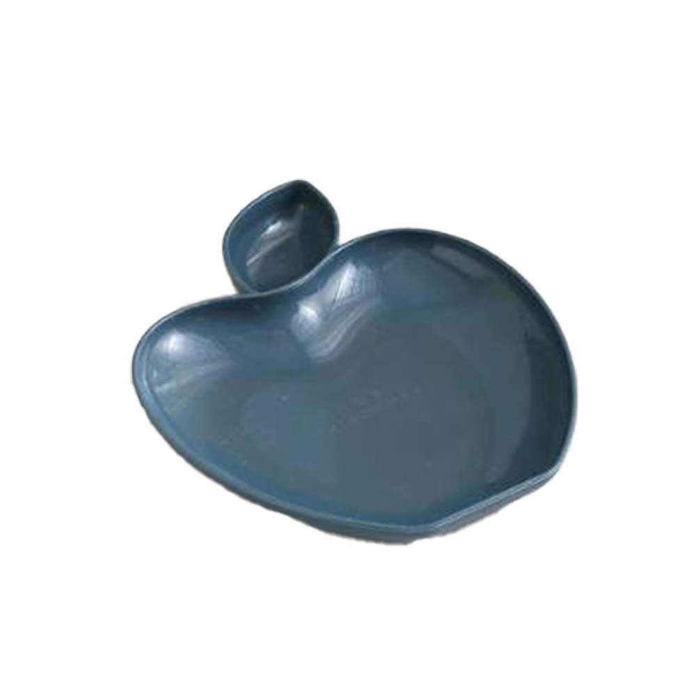 Beauty House Apple Shape Plate (Dark Greenish Blue)