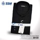 Madarin Collar Shirt Short Sleeve SSM-O-O1-028 (Midnight Black) Over Size