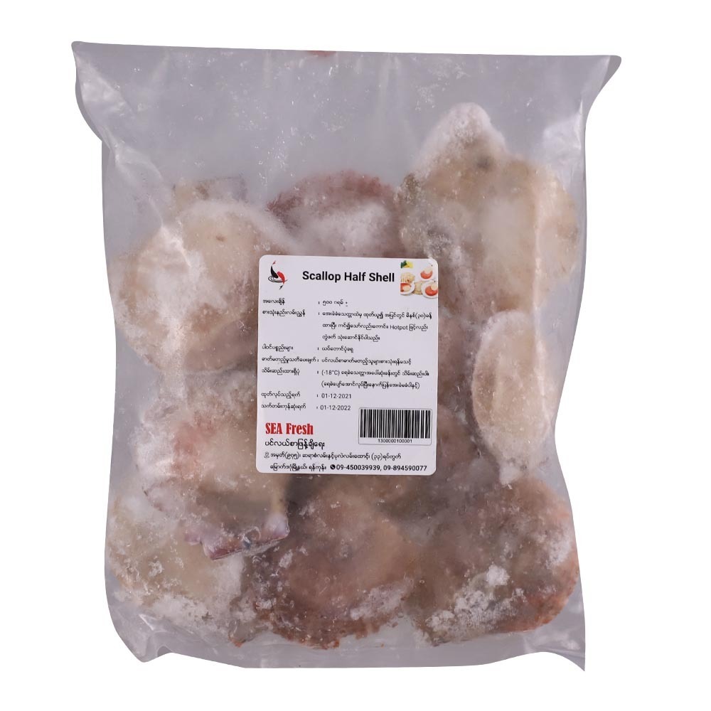 Sea Fresh Half Shell Scallop 500G