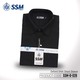 Oxford Shirt Short Sleeve SSM-O-O1-028 (Midnight Black) Over Size