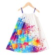 Kid Girl Painting/Butterfly Print Cami Dress (8-9 Years) 20364207