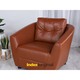 Winner MAX PVC Sofa 1/S Mild Brown