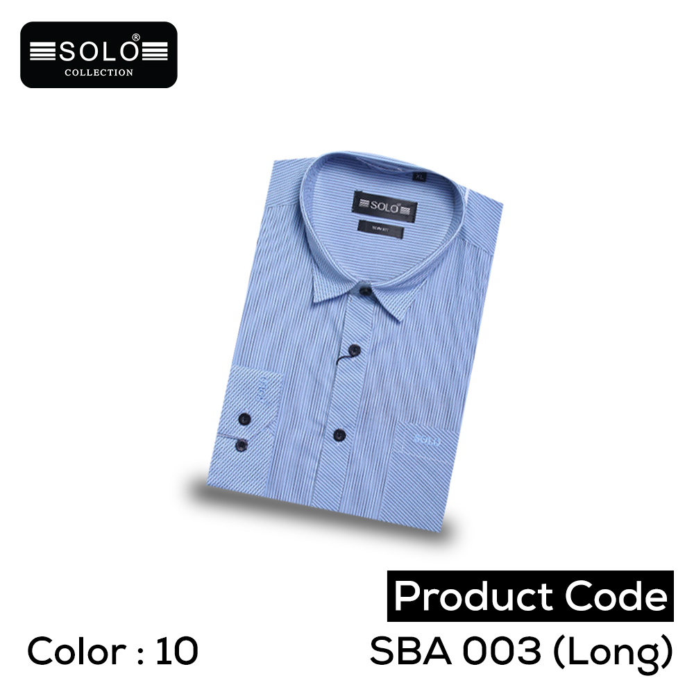 Solo Collection SBA 003 (Long) Slim Fit Shirt Large 10