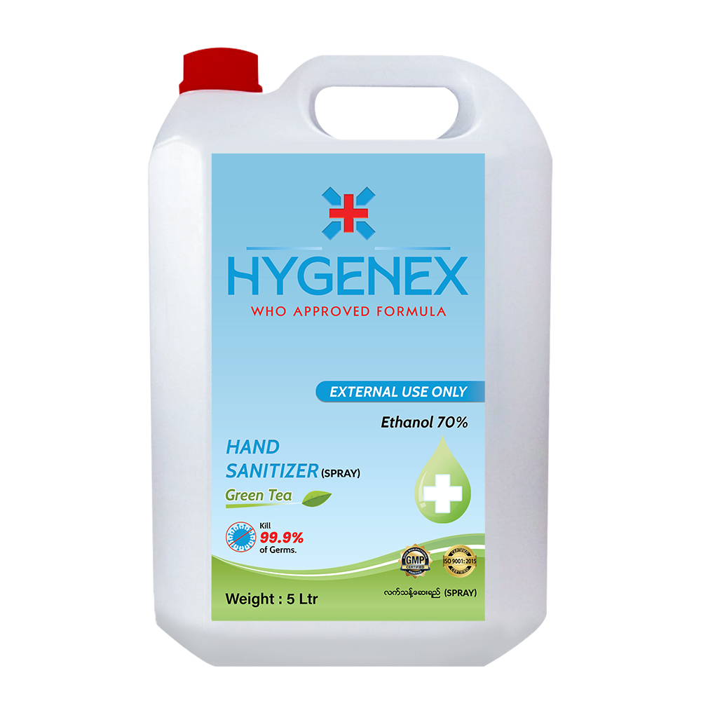 Hygenex Sanitizer Spray (Frangrance : Green Tea) 5L