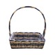 Rattan Hamper Basket (16IN) Black (Square)
