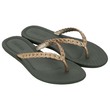 Grendha Todo Dia Glam Ad Flip (No-8) Bronze/Green 119032BF18008