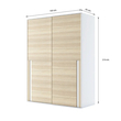 Winner Sydney Sliding Wardrobe (160CM) White