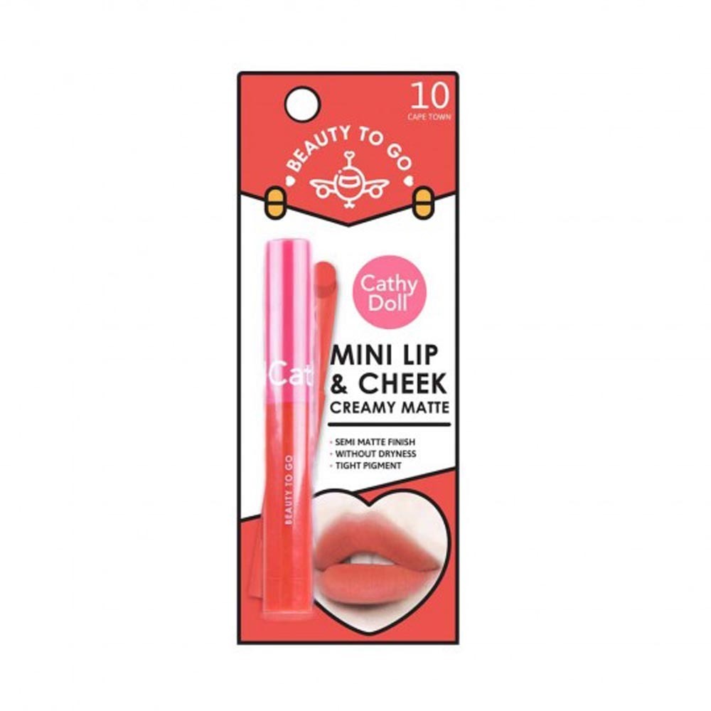 Cathy Doll Beauty To Go Mini Lip & Cheek Creamy Matte 0.6G / #10 (Cape Town)