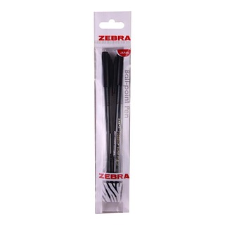 Zebra Piccolo Ball Pen 0.5MM 2PCS (Black)