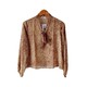 Kudos Chiffon Woman Blouse B-008 Brown Large