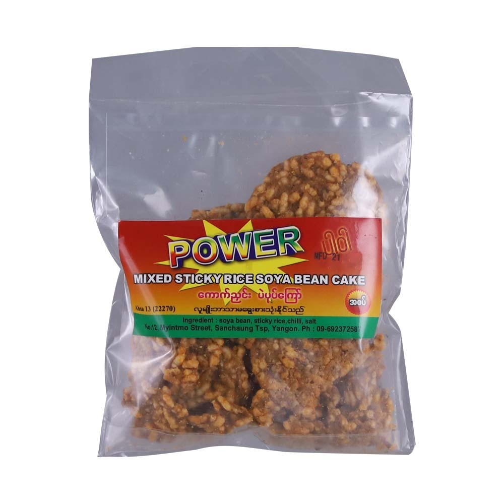 Power Fried Sticky Soya Bean Spicy 90G