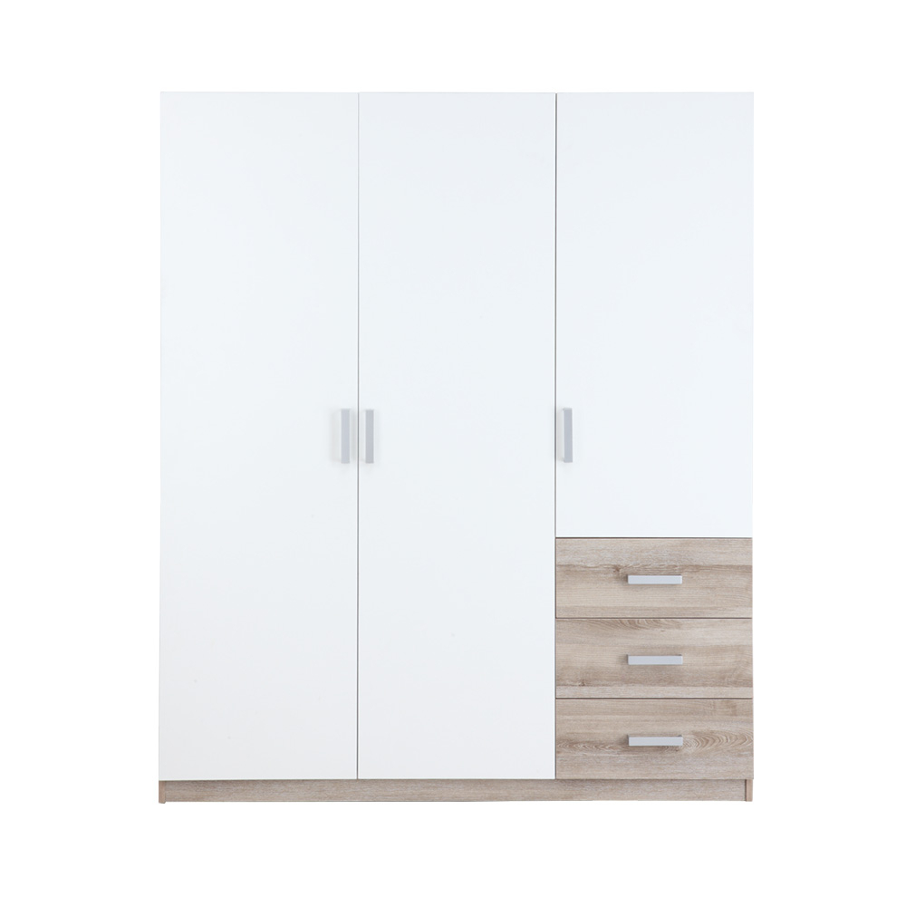 Winner Vince Wardrobe 3 Doors White