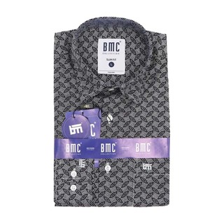 BMC Slimfit Shirts Long Sleeve 1310057 (Design-3) Large