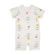 Te Te & Ta Ta Short Romper Short Sleeves White 6-9 Months (3Pcs/1Set) KRP-S101