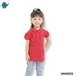 Max & Mia Girl Short-Sleeve Polo Top MM9926 Red Large