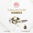 My Home Tubular Lever Lock Antique Brass 16541-AB