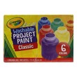 Crayola Washable Project Paint 6 Colors NO.1204