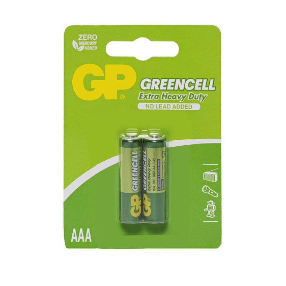 GP Greencell Battery AAA Size 2PCS GP24G