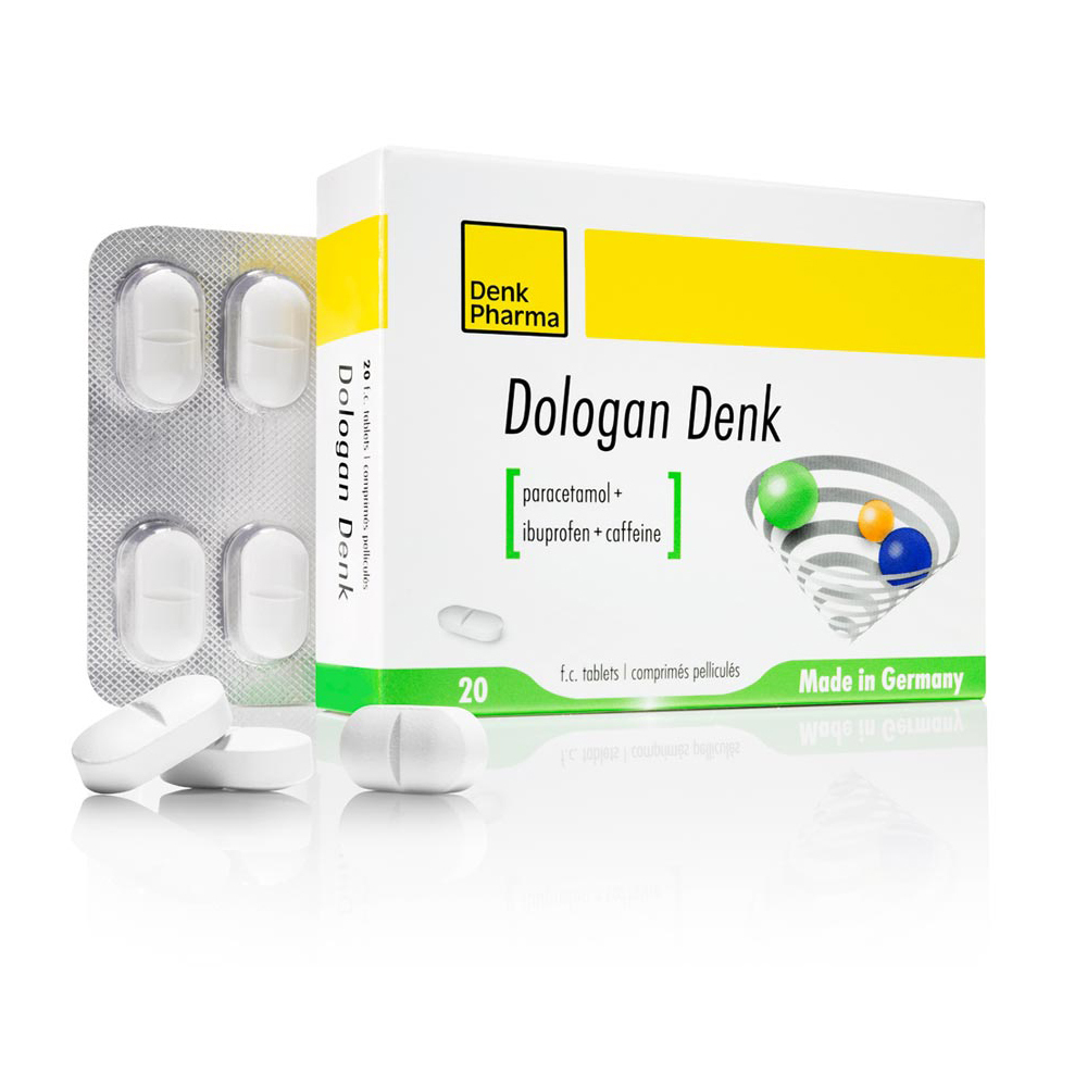 Dologan Denk Paracetamol Ibuprofen Caffeine 10Tablets