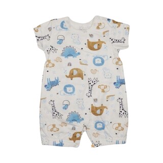 Te Te & Ta Ta Boy Romper Short Sleeves Blue 9-12 Months (1PCS) KRPB-S101