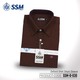 Oxford Shirt Short Sleeve SSM-O-P-S-030 (Dark Brown) 4 Extra Large