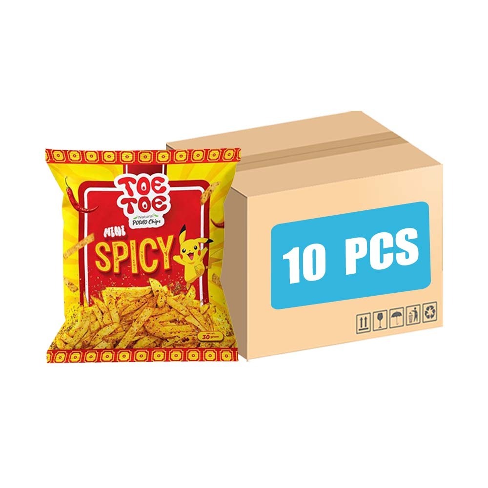 Toe Toe Potato Chips Mini Spicy (10PCS x 30G)