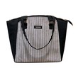 Konoko 2 Color Cotton Tote Bag (Black)