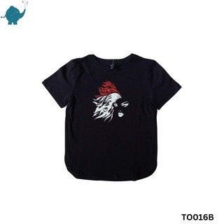 Max & Mia Unisex Printed T-Shirt TO016B Black (7-8 Years)