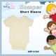 Te Te & Ta Ta Short Romper Short Sleeves Yellow 9-12 Months (3Pcs/1Set) KRP-S104