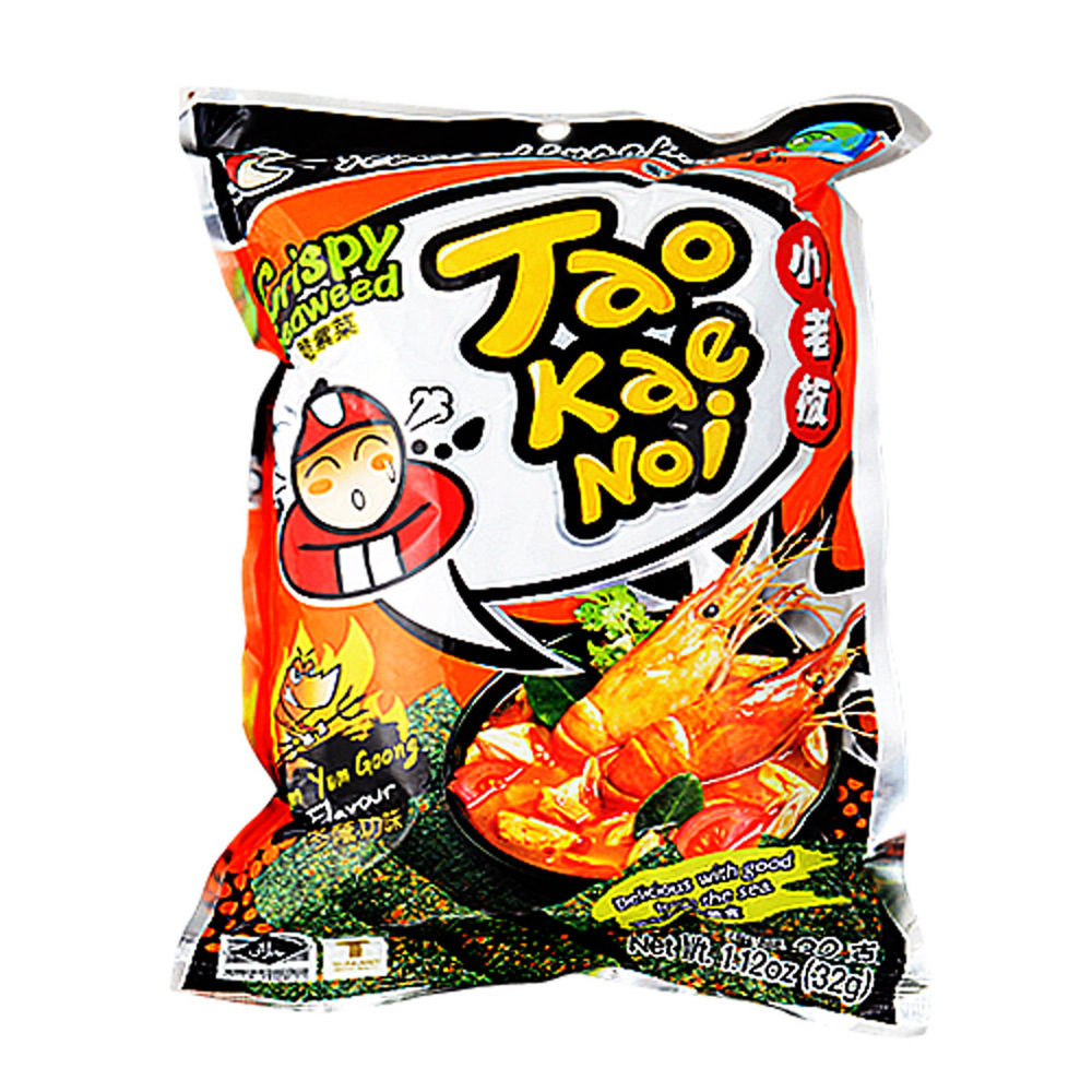 Tao Kae Noi Crispy Seaweed Tom Yum 32G