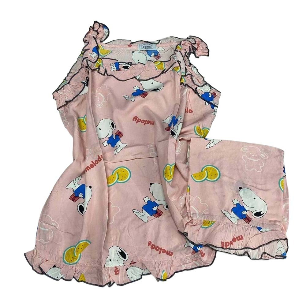 Bambi Women Spant One Set S/S (AA0055) Pink