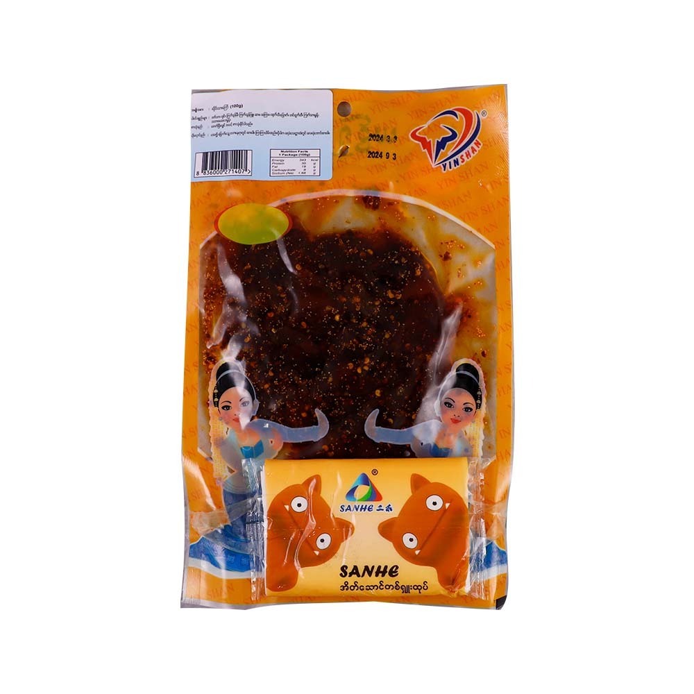 Yin Shan Fried Pork Spicy 100G