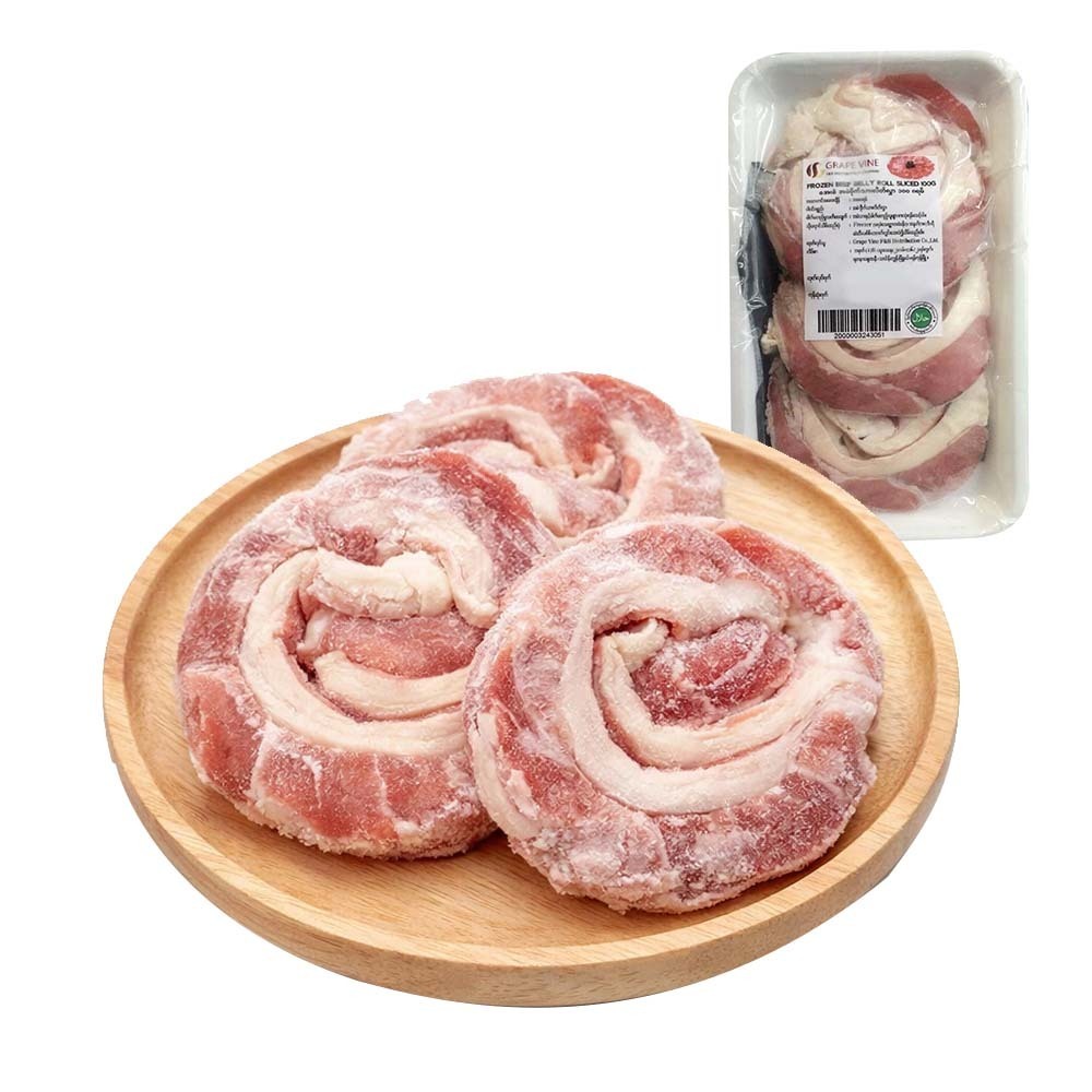 Grape Vine Frozen Beef Belly Roll Slice 100G