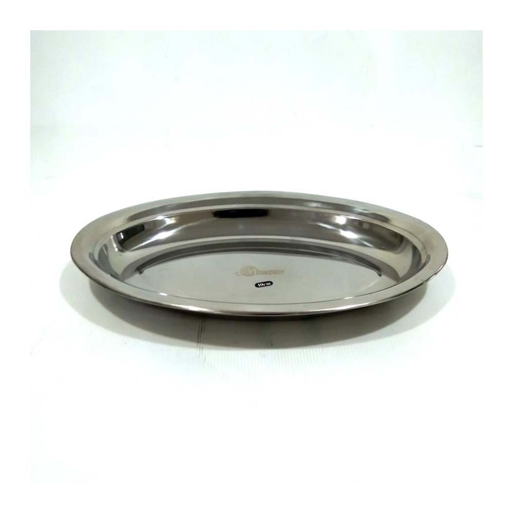 Oval Stainless Steel Plate 28cm MD-ED-028