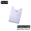 Solo Collection Men Plain Vest SAV 001 White Medium