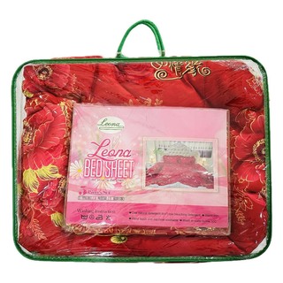 Leona Bed Sheet (set)  Double SE02 (Leona Set-018)