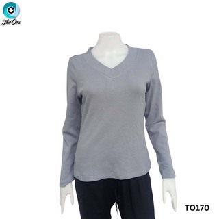 The Ori Women Long Sleeve Top White TO126A Medium