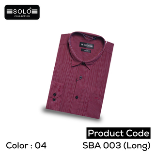 Solo Collection SBA 003 (Long) Slim Fit Shirt Large 06