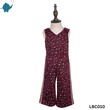 Max & Mia Kid Girl Sleeveless Jumpsuit LBC010 Dark Red XL