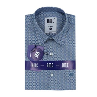 BMC Slimfit Shirts Short Sleeve 2310052 (Design-2) Large