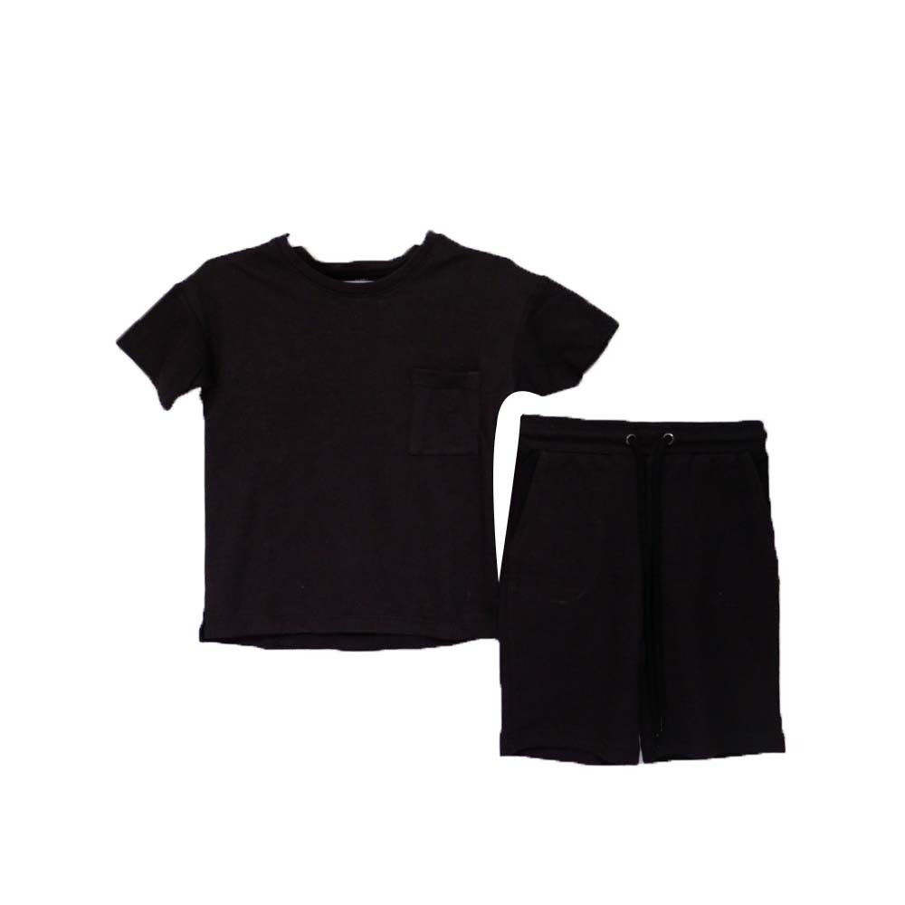 Max & Mia Unisex Two Pieces Set TO770033-BK Extra Small